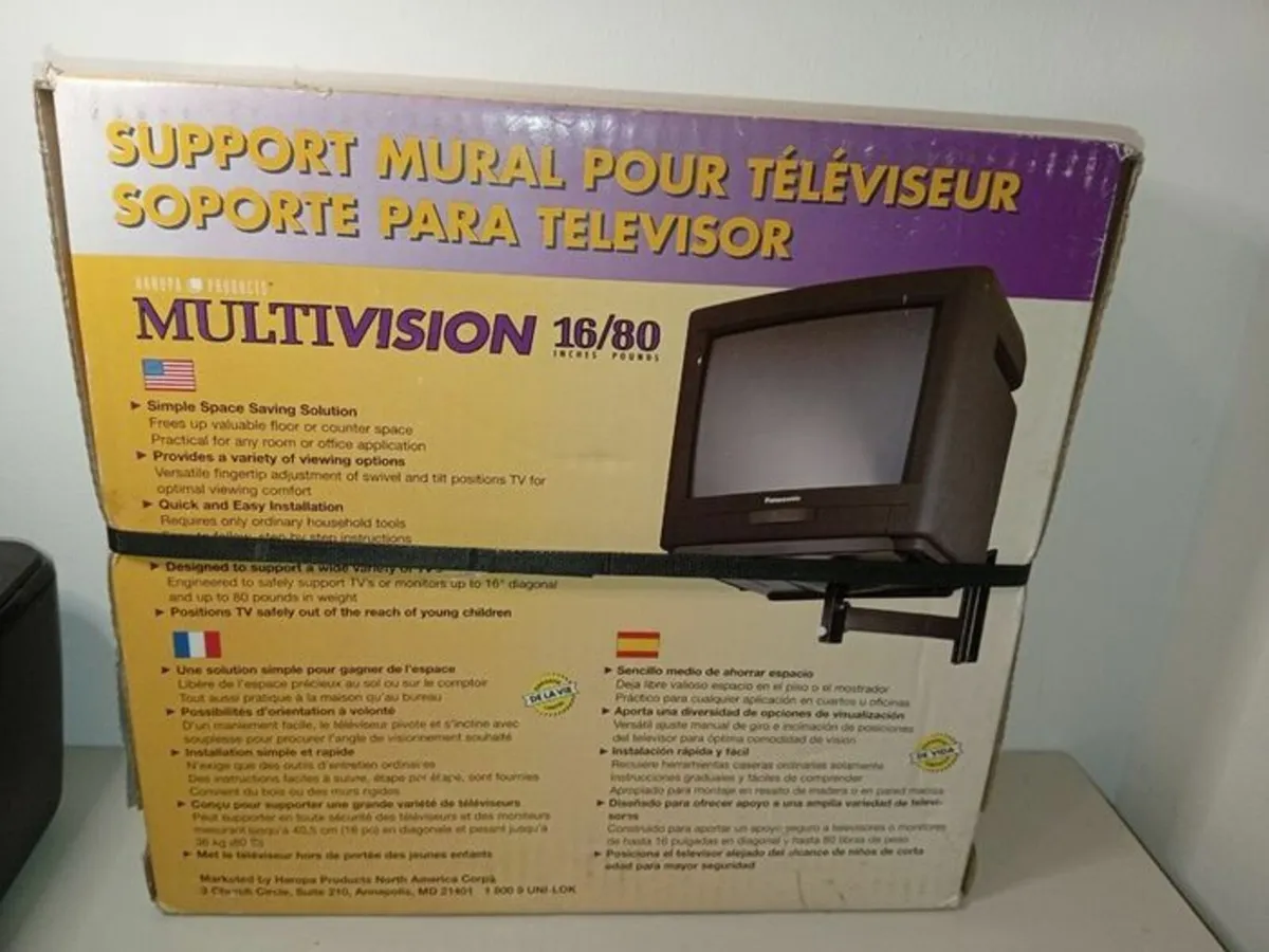 Haropa Products Multivision Black Television Wall - Image 1