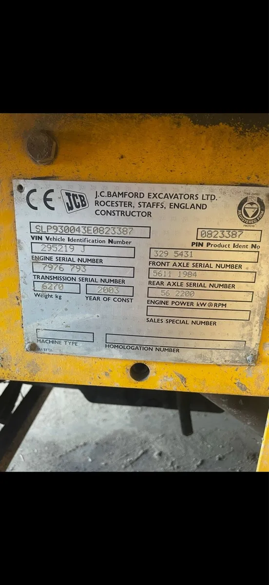 2003 jcb forklift 4wd - Image 3