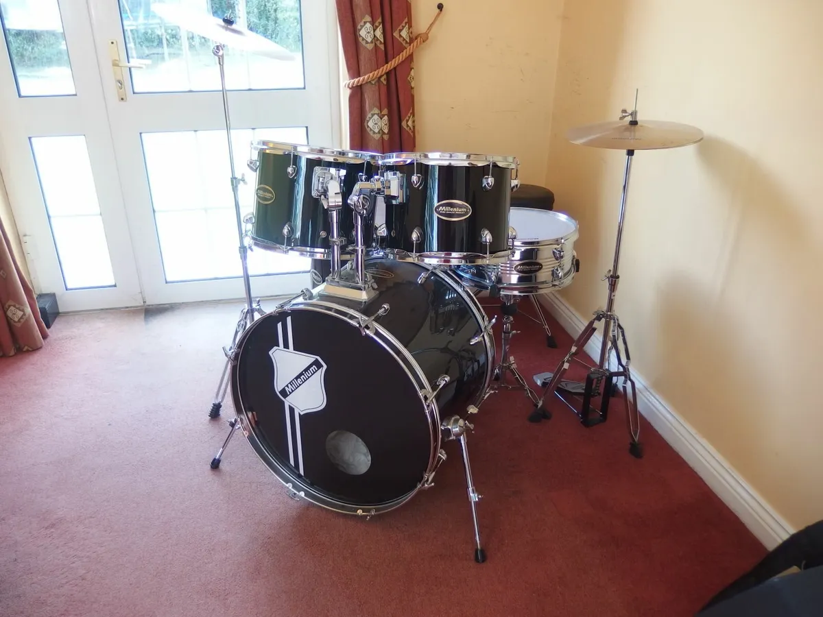 Full Millenium Drum Kit, in perfect condition - Image 1
