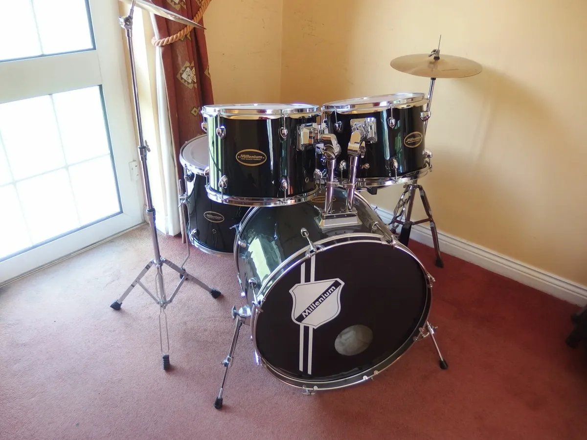 Full Millenium Drum Kit, in perfect condition - Image 2