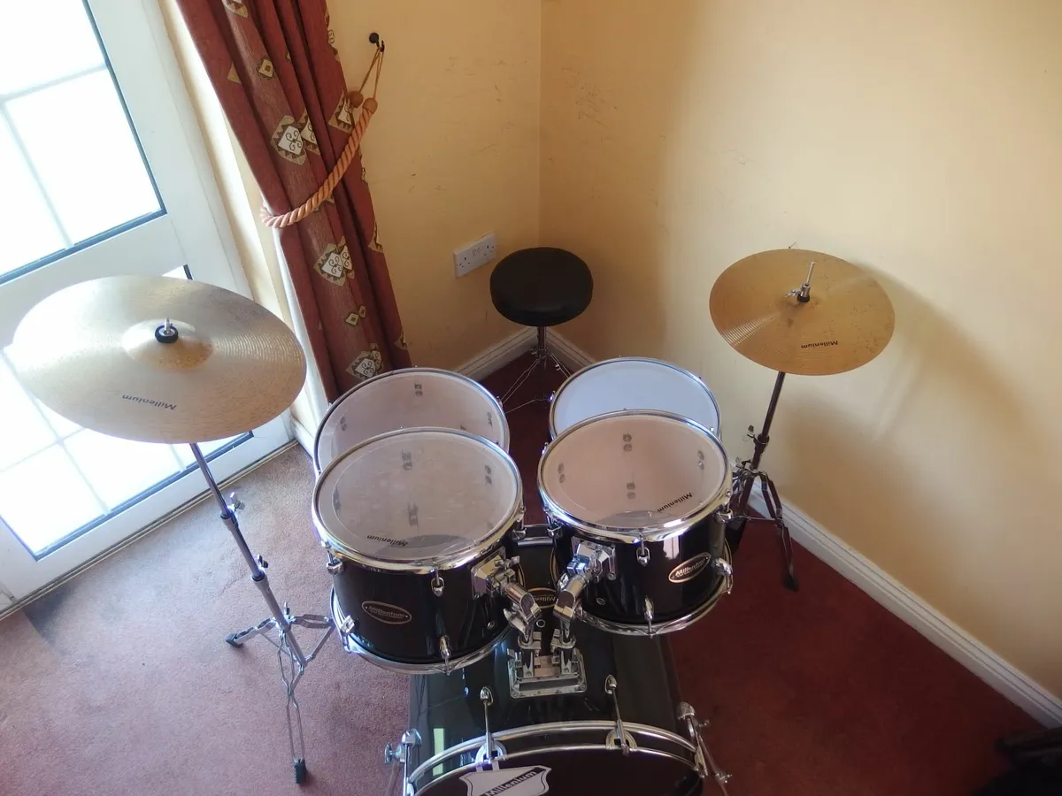 Full Millenium Drum Kit, in perfect condition - Image 4
