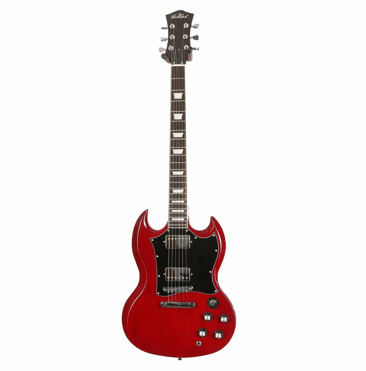 EastCoast GS10 Electric Guitar in Cherry. Rosewood - Image 2