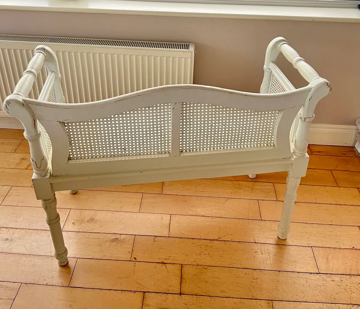 Two seater wooden chair - Image 4