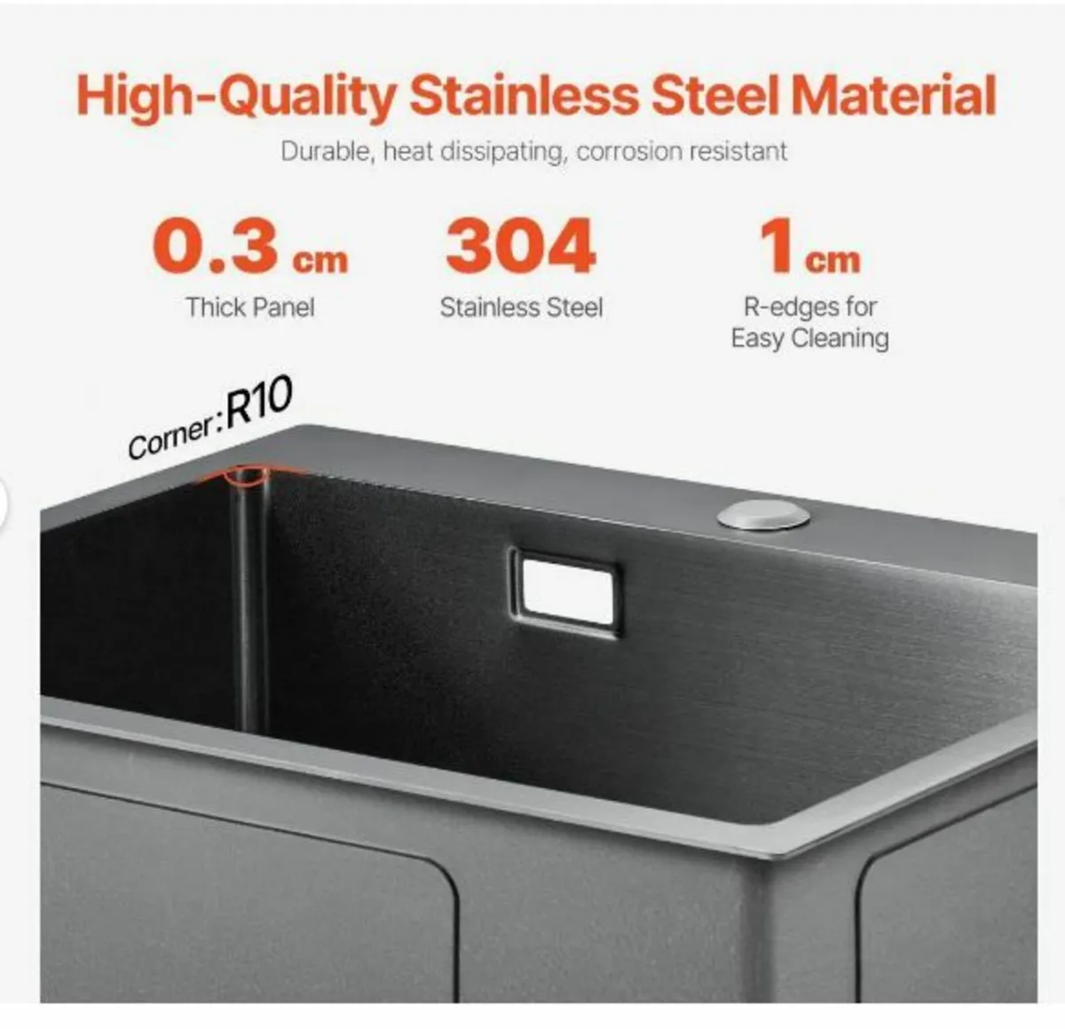 40cm Kitchen Sink Workstation - Image 3