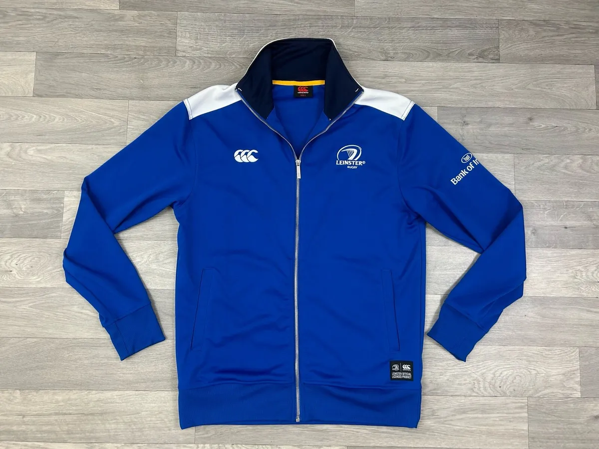 Canterbury Leinster Rugby Track Jacket Mens Large - Image 1