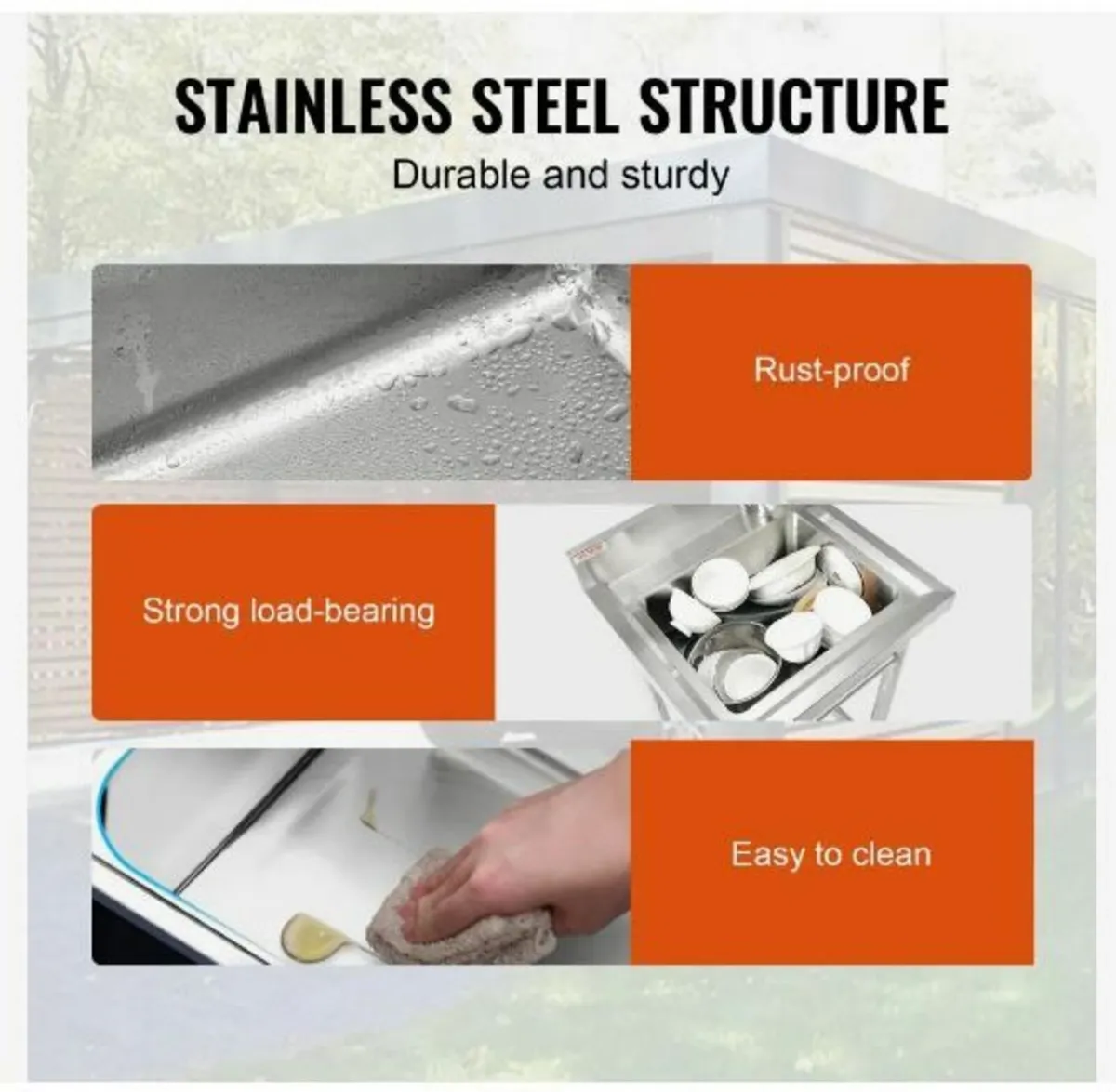 Stainless Steel Utility Sink - Image 3