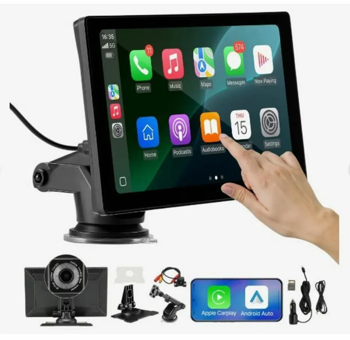 Wireless Car Stereo, 228.6mm - Image 1