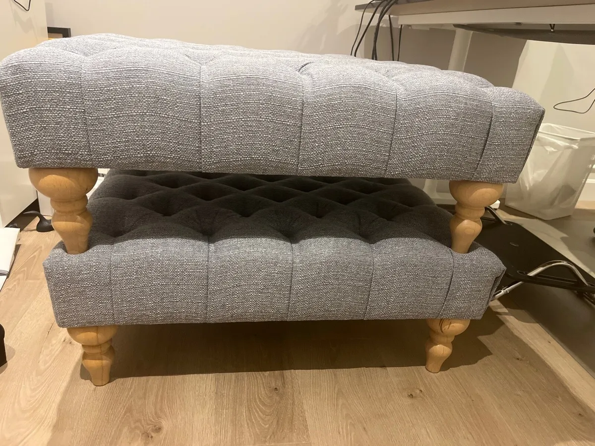 Two ottoman/ Pouffe/ footstool excellent condition - Image 2