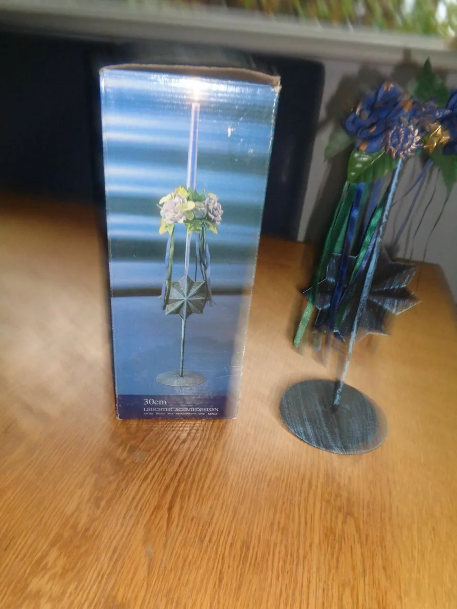 Decorative Candle Holders x 2 for Sale - Image 2