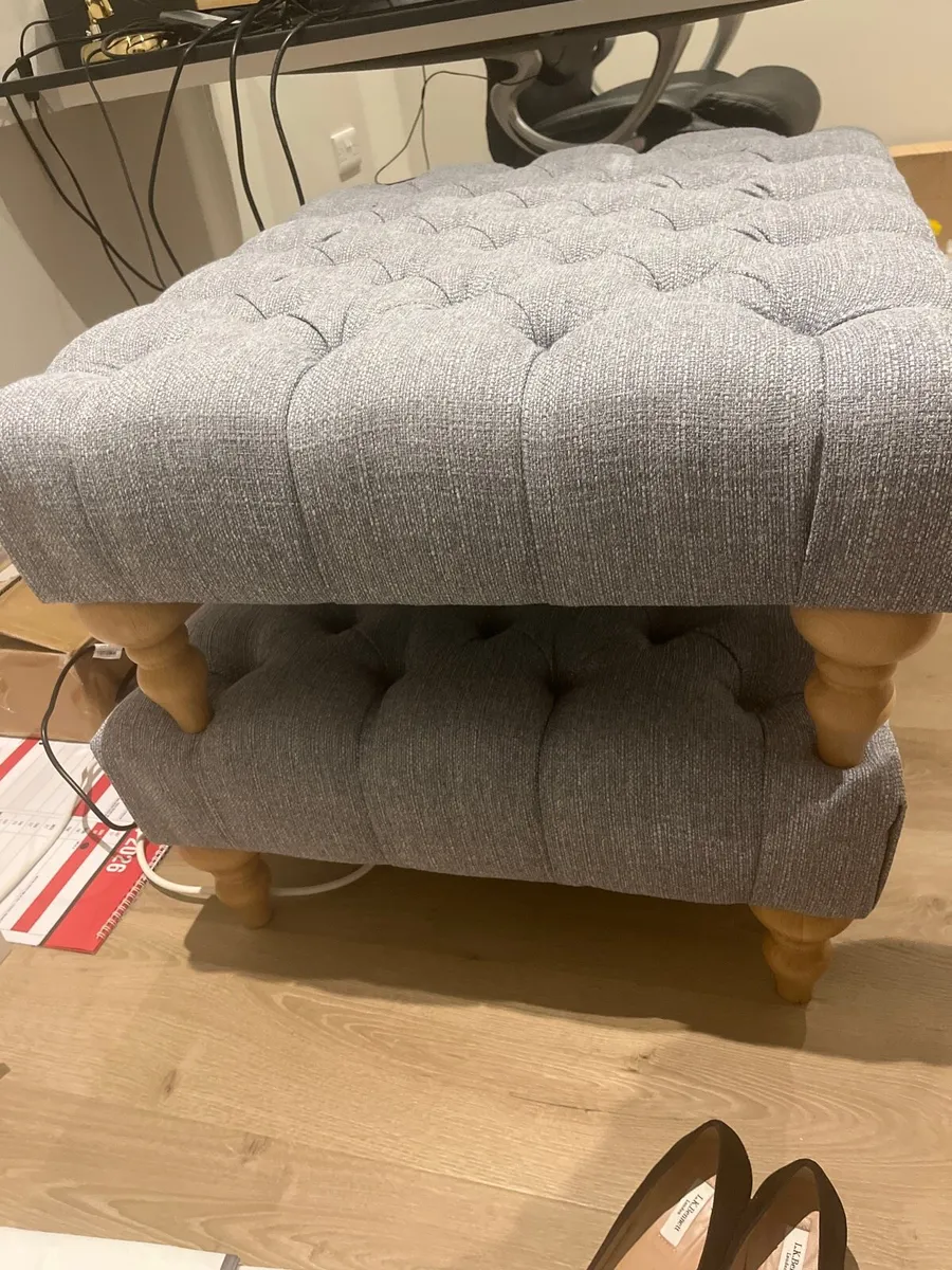 Two ottoman/ Pouffe/ footstool excellent condition - Image 3