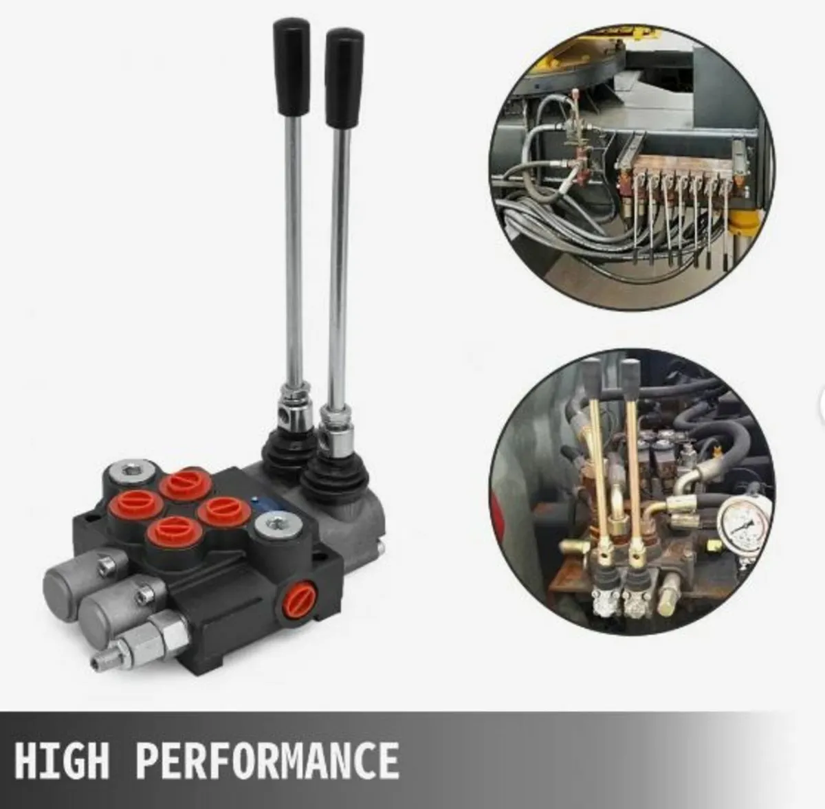 Mophorn Hydraulic Valve 2 Spool Hydraulic Directio - Image 4