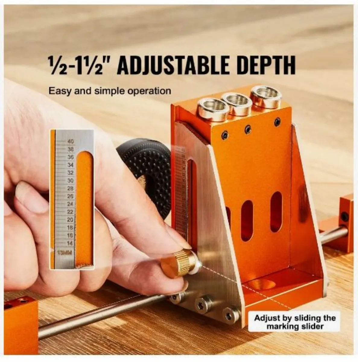 Pocket Hole Jig Kit, 34 Pcs Pocket Hole - Image 3