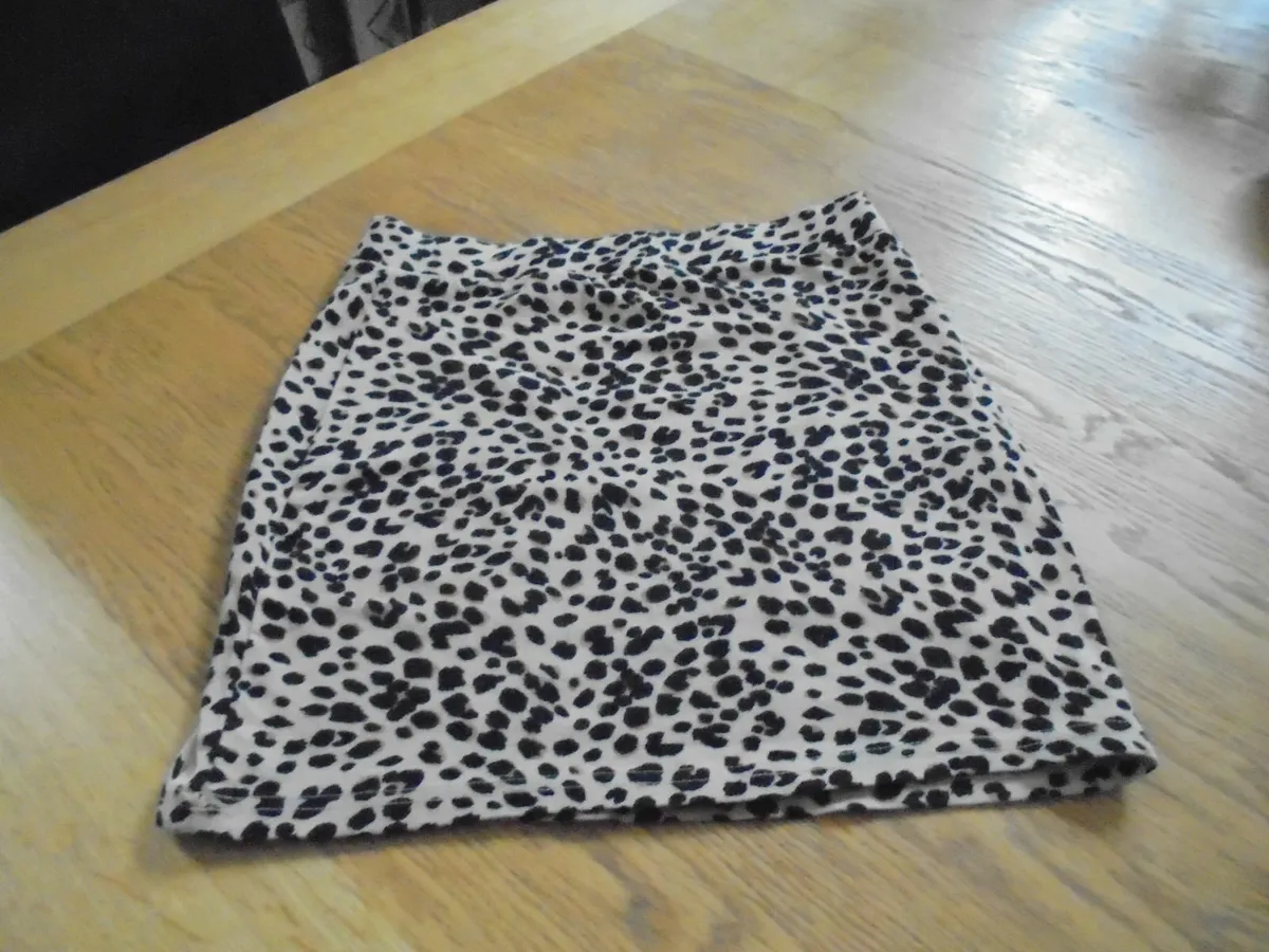 Mini Leopard Lycra Skirt for Sale - Image 1