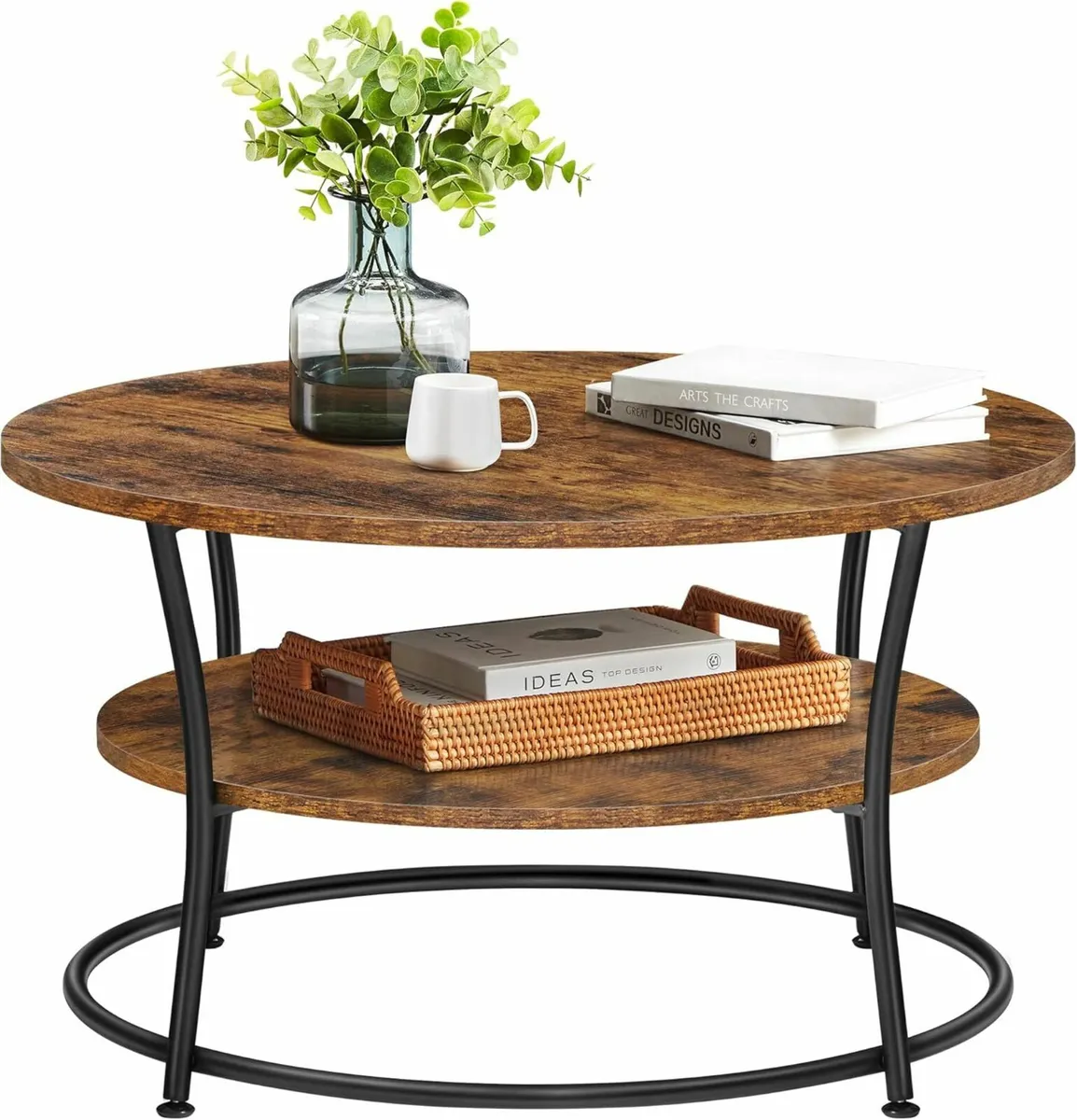 Coffee table with 2 shelves - Image 1