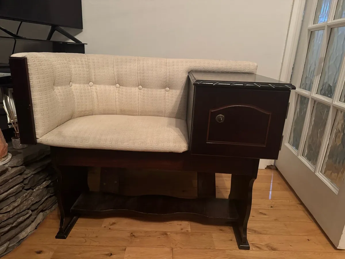 Phone table & mirror - Image 1