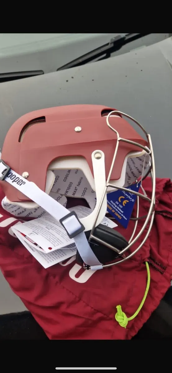 Maroon Cooper helmet sk100 - Image 2