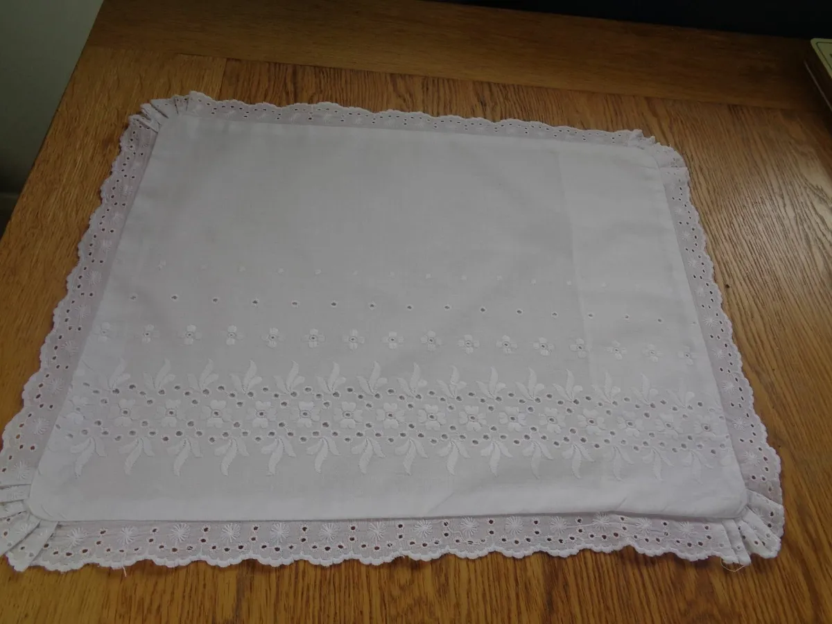 Vintage Embroidered Angelia Pillowcase for Sale - Image 1