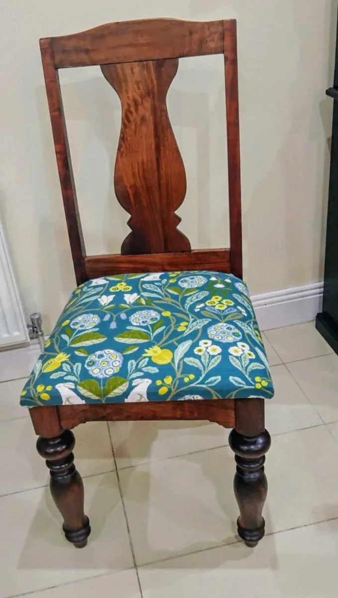 Set of 6 Mahogany Reid dining room chairs - Image 3