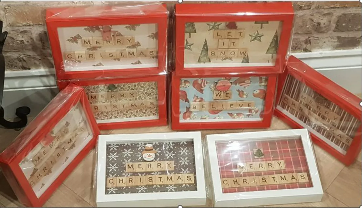 Christmas Scrabble Message Frames