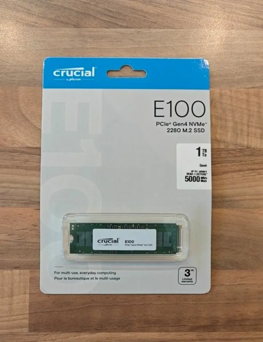 New 1TB Crucial PCIe 4.0 NVMe M.2 SSD