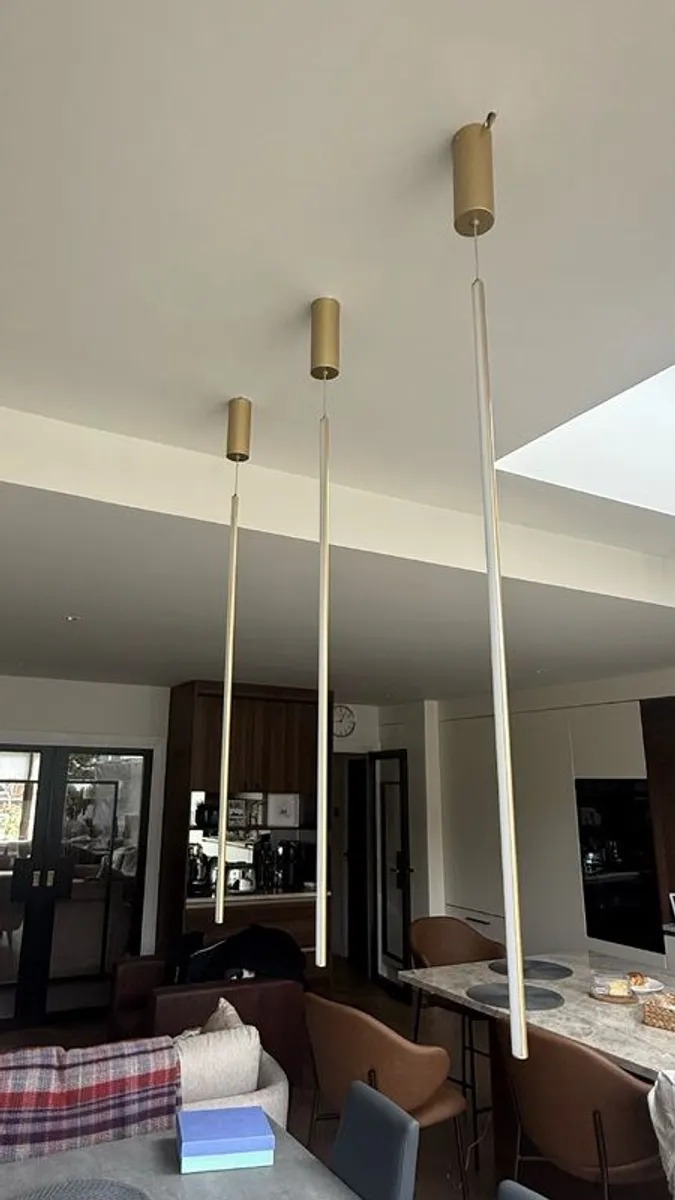 Linear LED drop pendant light. - Image 1