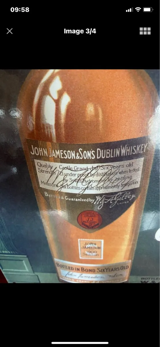 Large Vintage Jameson Metal Sign - Image 3