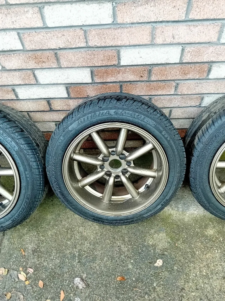 JR 19 wheels toyota corolla e10 e11 coilovers - Image 3