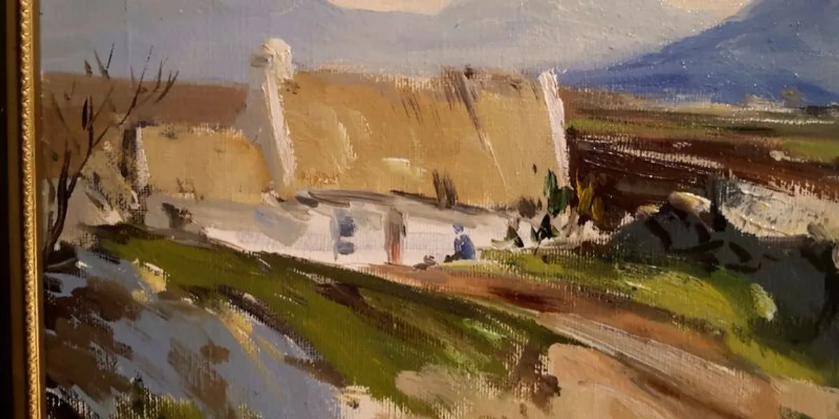 Beautiful Christmas original Art Present - Image 3