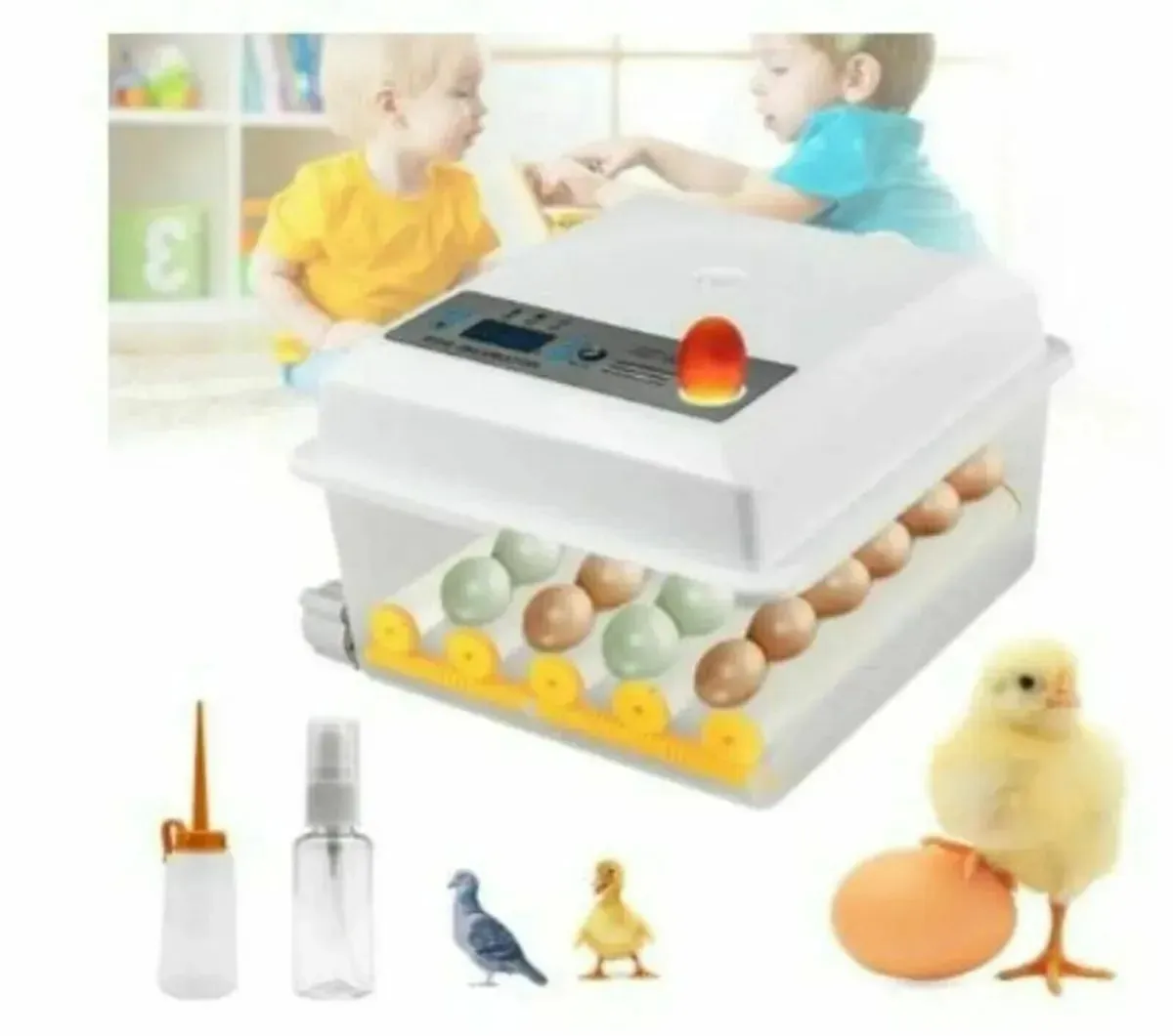 16 Egg Auto Incubator with Digital Temp Control - Image 4