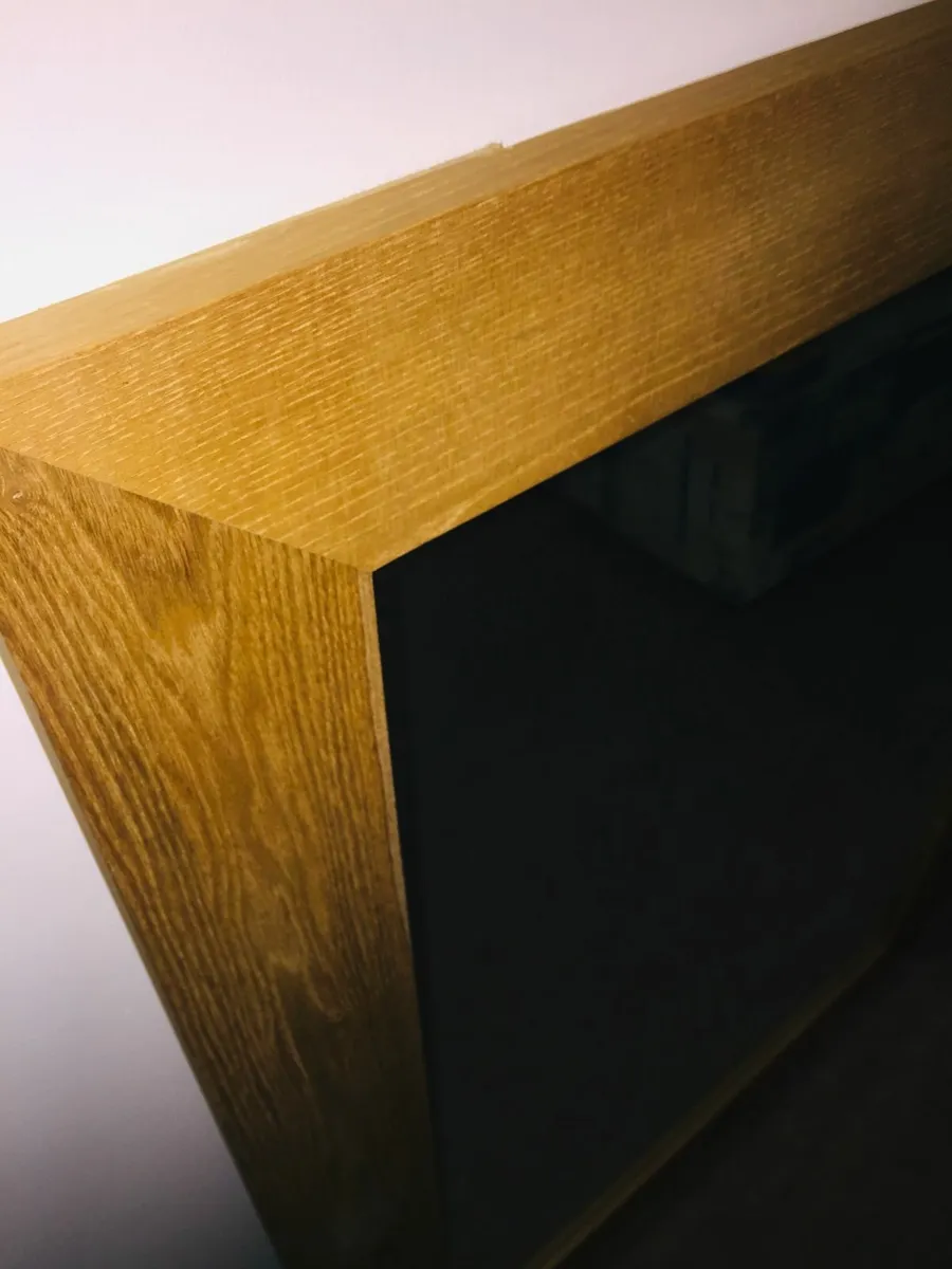 Solid wood oak mirror 43 x 31" - Image 1