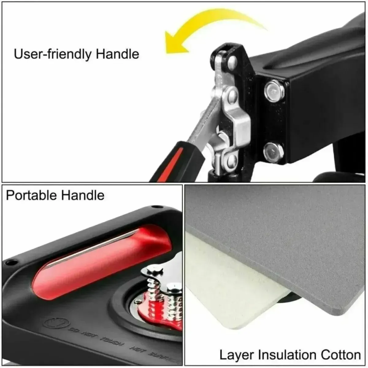 Heat Press Machine Red 5-in-1 Heat Press - Image 4