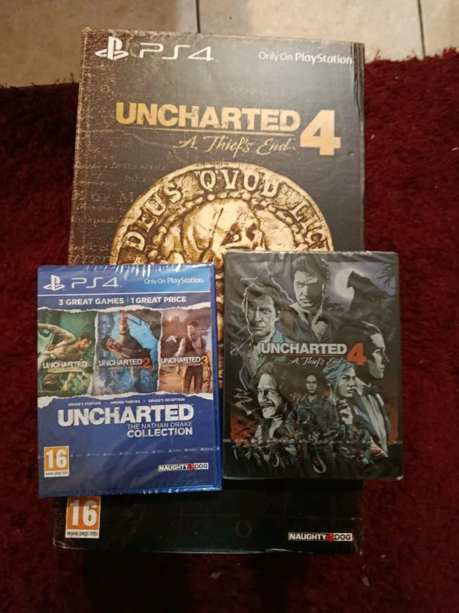 Uncharted 1-3 4 collector's edition sealed - Image 2