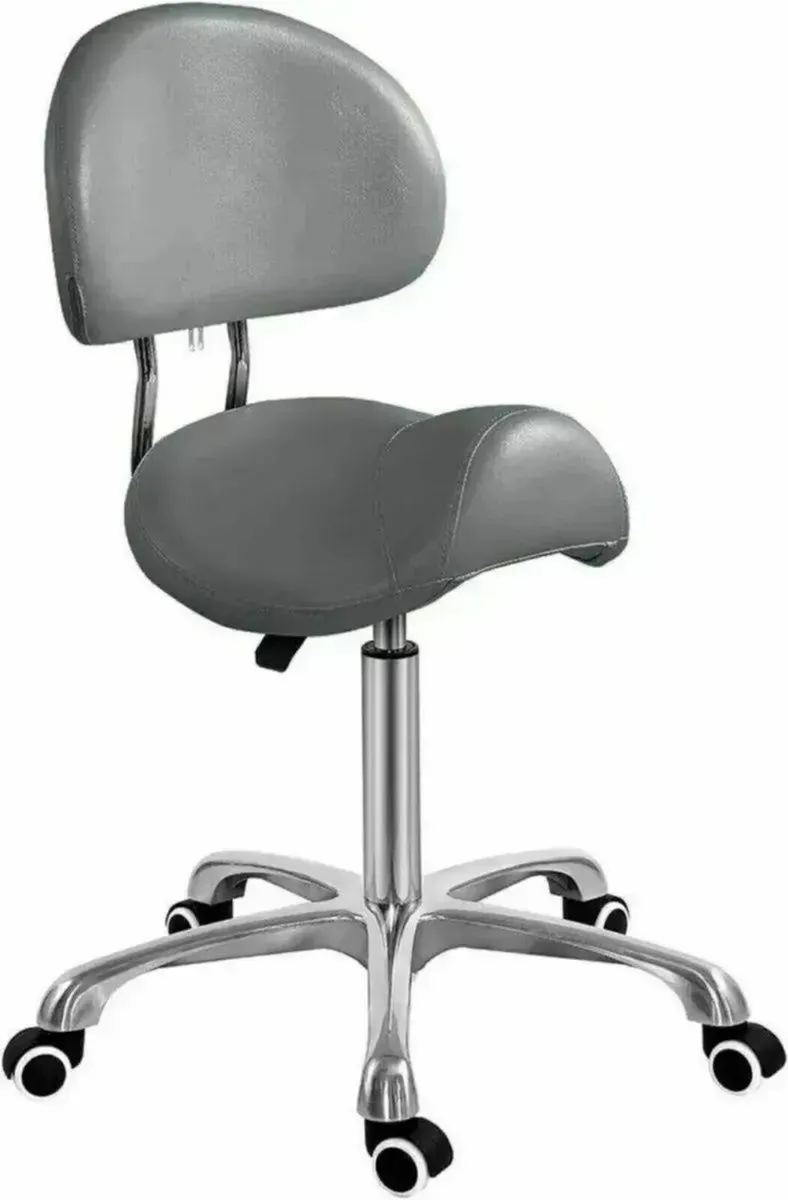 Rolling Hydraulic Saddle Stool Work Chair - Image 2