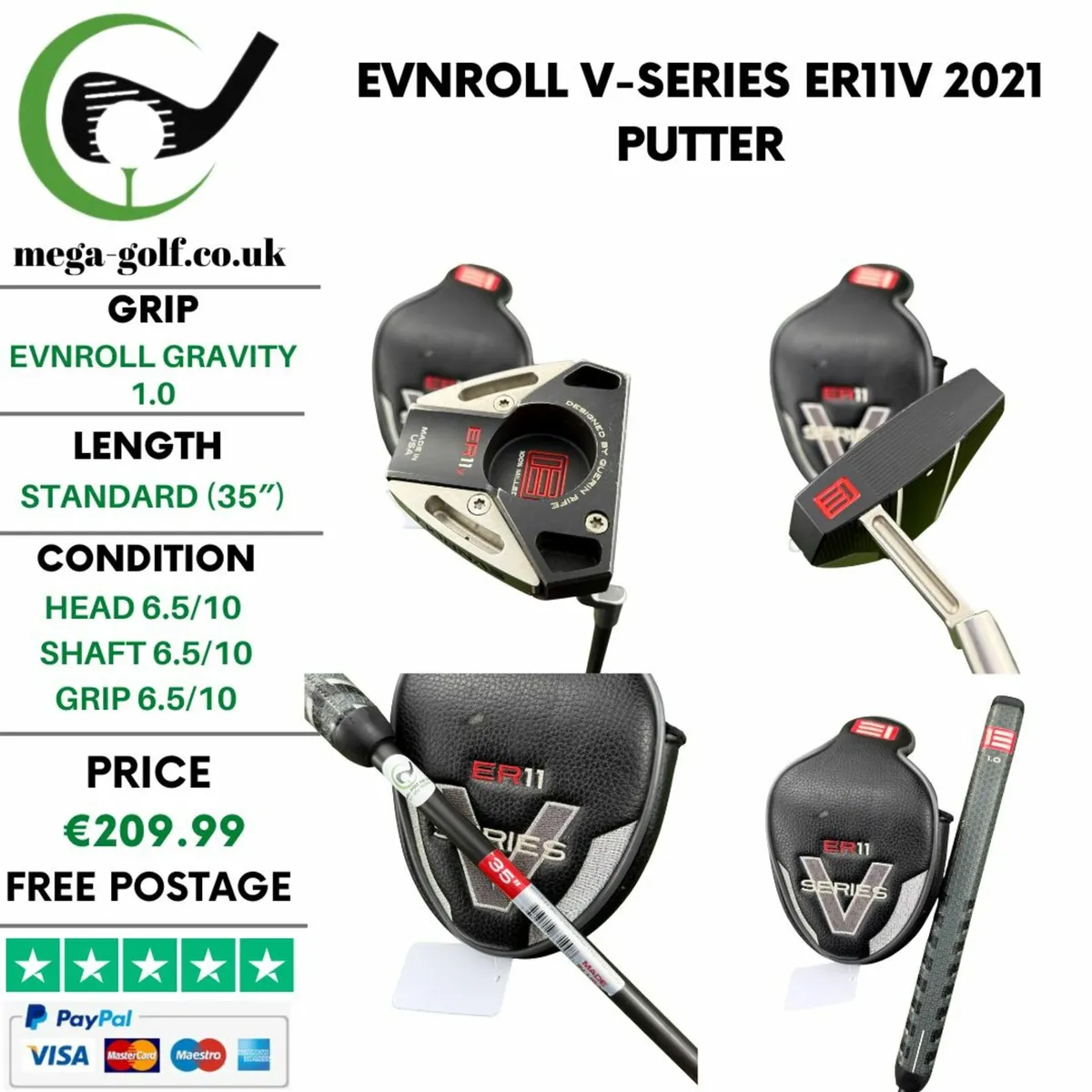 Evnroll V-Series ER11v 2021 Putter / 35″ - Image 1