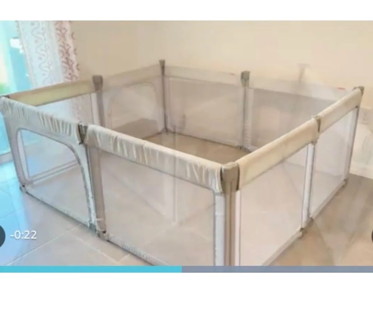 Large Adjustable Playpen – Excellent Quality - Image 3