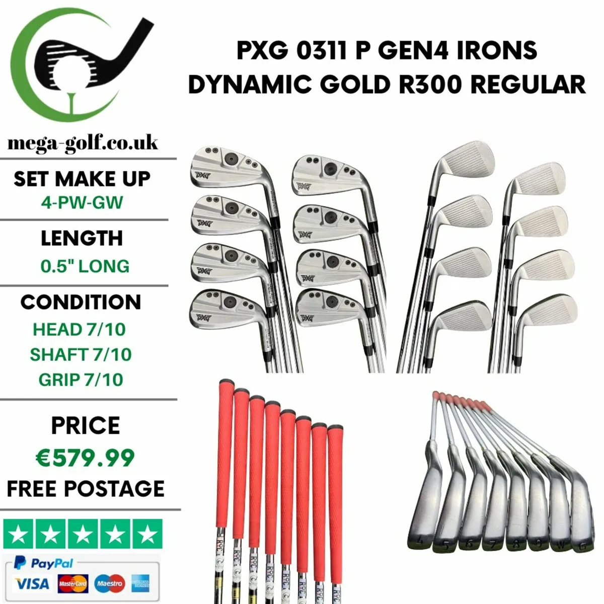 PXG 0311 P Gen4 Irons / 4-Pw-Gw / Regular - Image 1