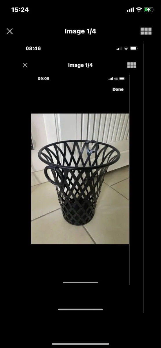 Metal Waste Basket - Image 1