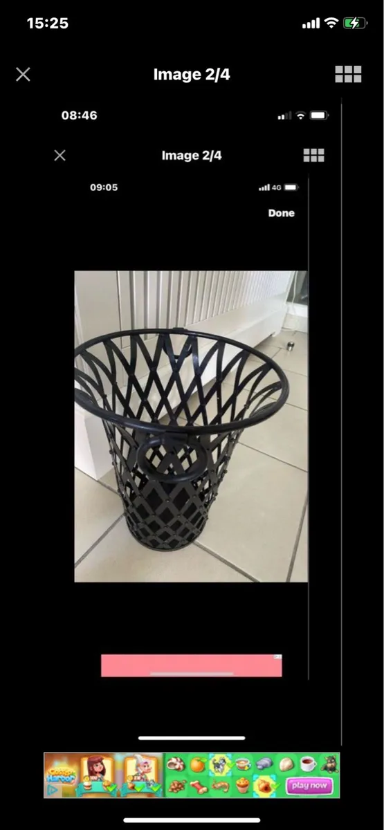 Metal Waste Basket - Image 2