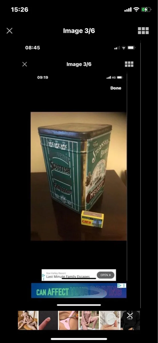 Vintage ‘The Steamship Brand’ Metal Box - Image 3