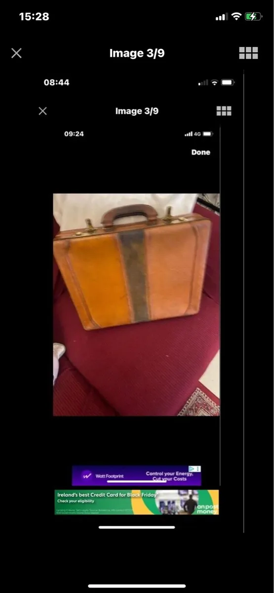 Vintage Leather Briefcase - Image 3