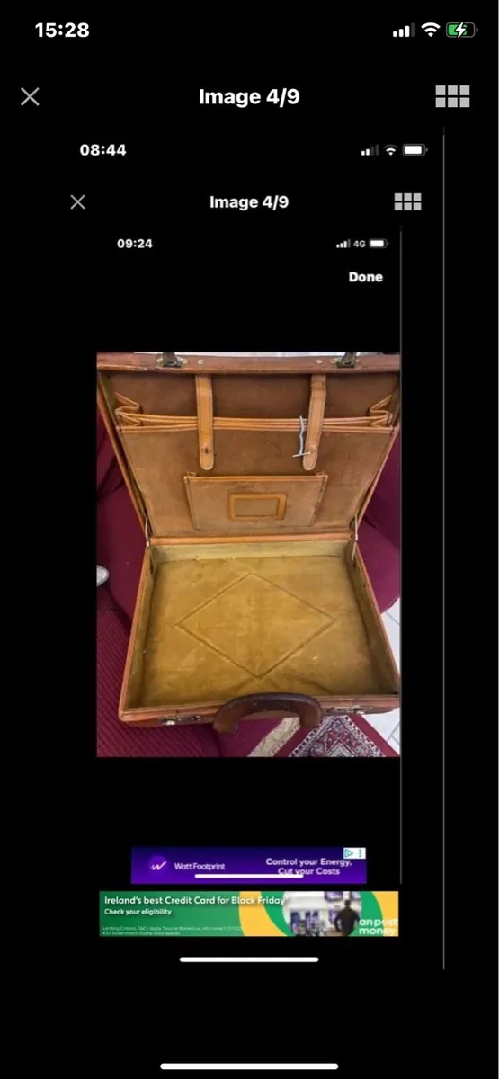Vintage Leather Briefcase - Image 4