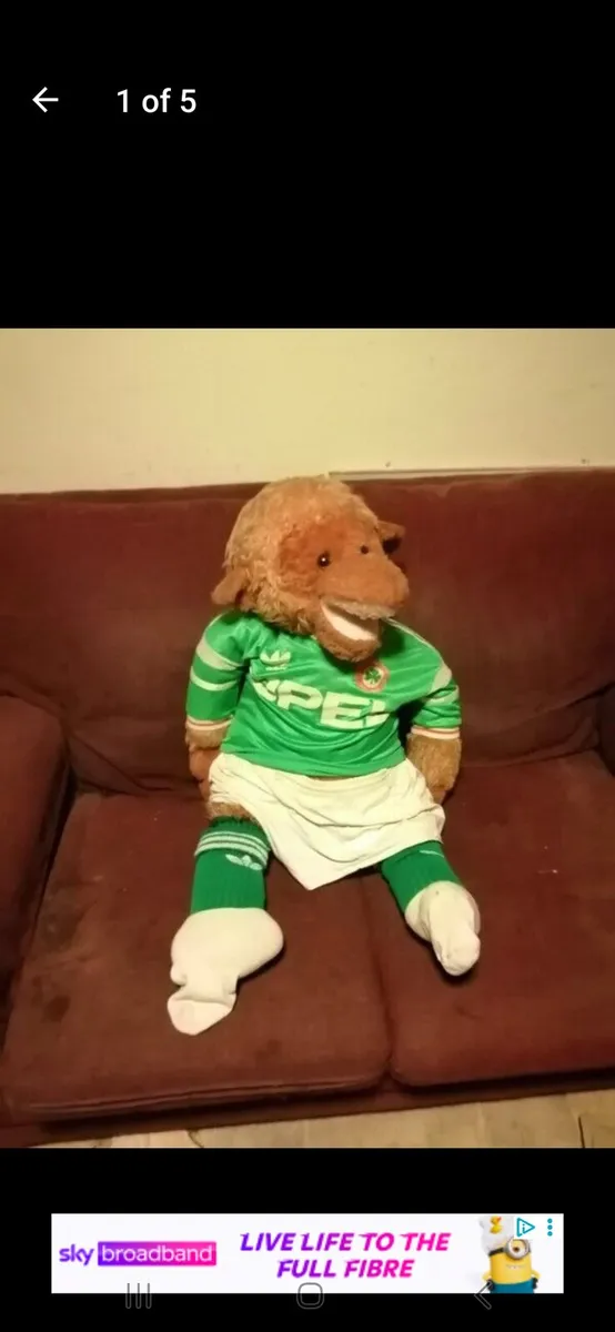 Ireland soccer kit world cup 1990 - Image 1