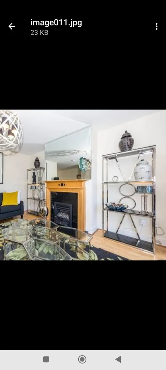 2 X beautiful glass shelf units - Image 2