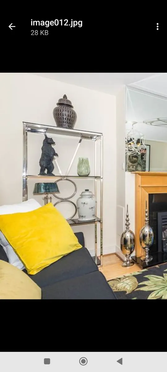 2 X beautiful glass shelf units - Image 3