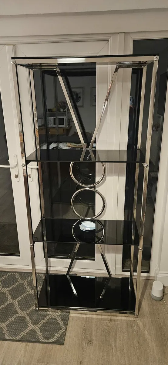 2 X beautiful glass shelf units - Image 4