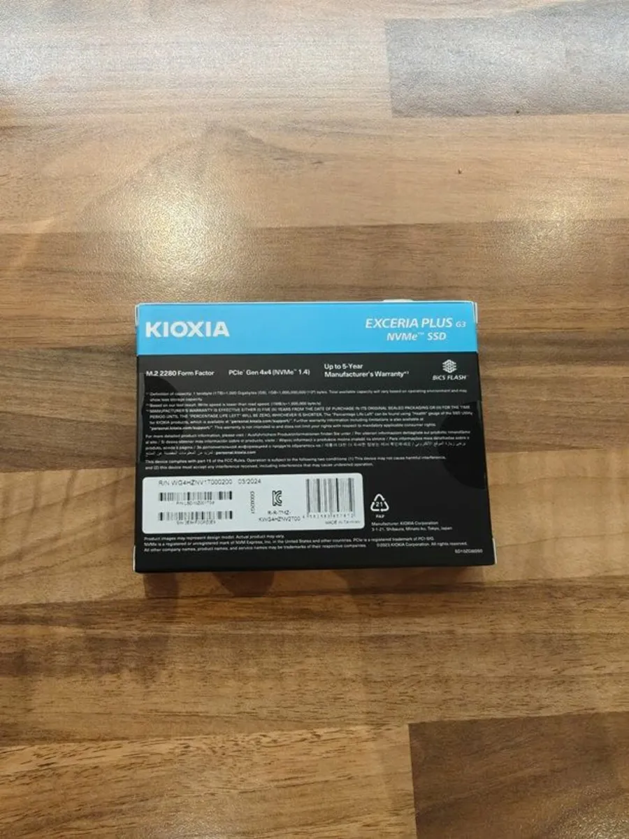 1TB Kioxia Experia Plus PCIe 4.0 NVMe M.2 SSD - Image 2