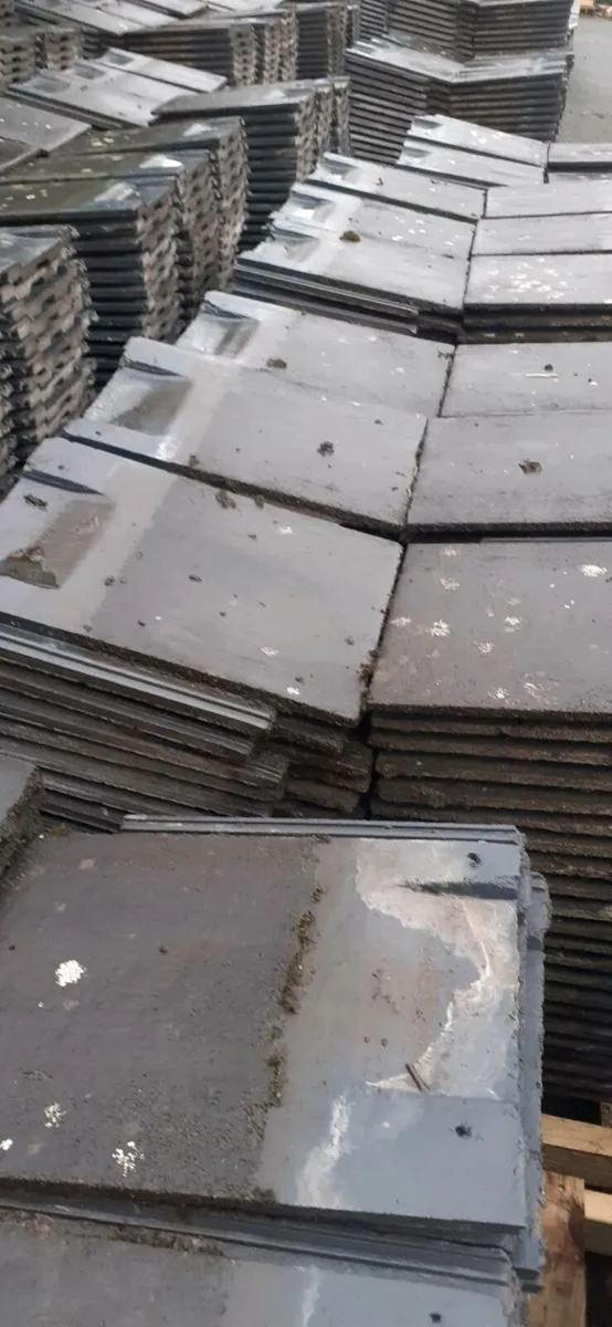 Bangor slates chimney pot ridge roof tile granite - Image 1