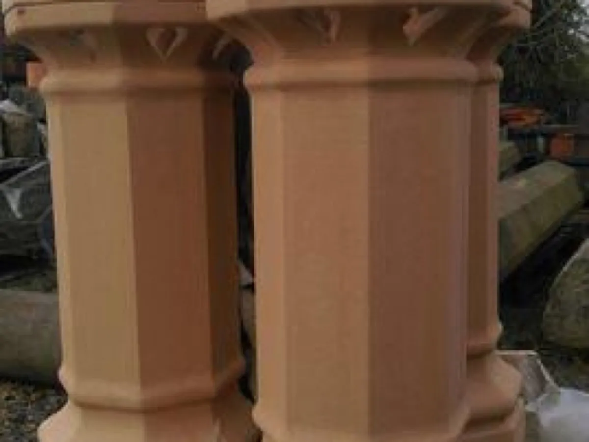 Bangor slates chimney pot ridge roof tile granite - Image 3