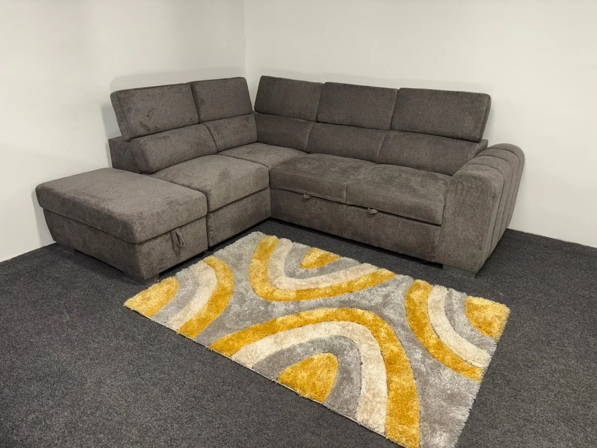 New Carmen Fabric Corner Sofa bed - Image 1