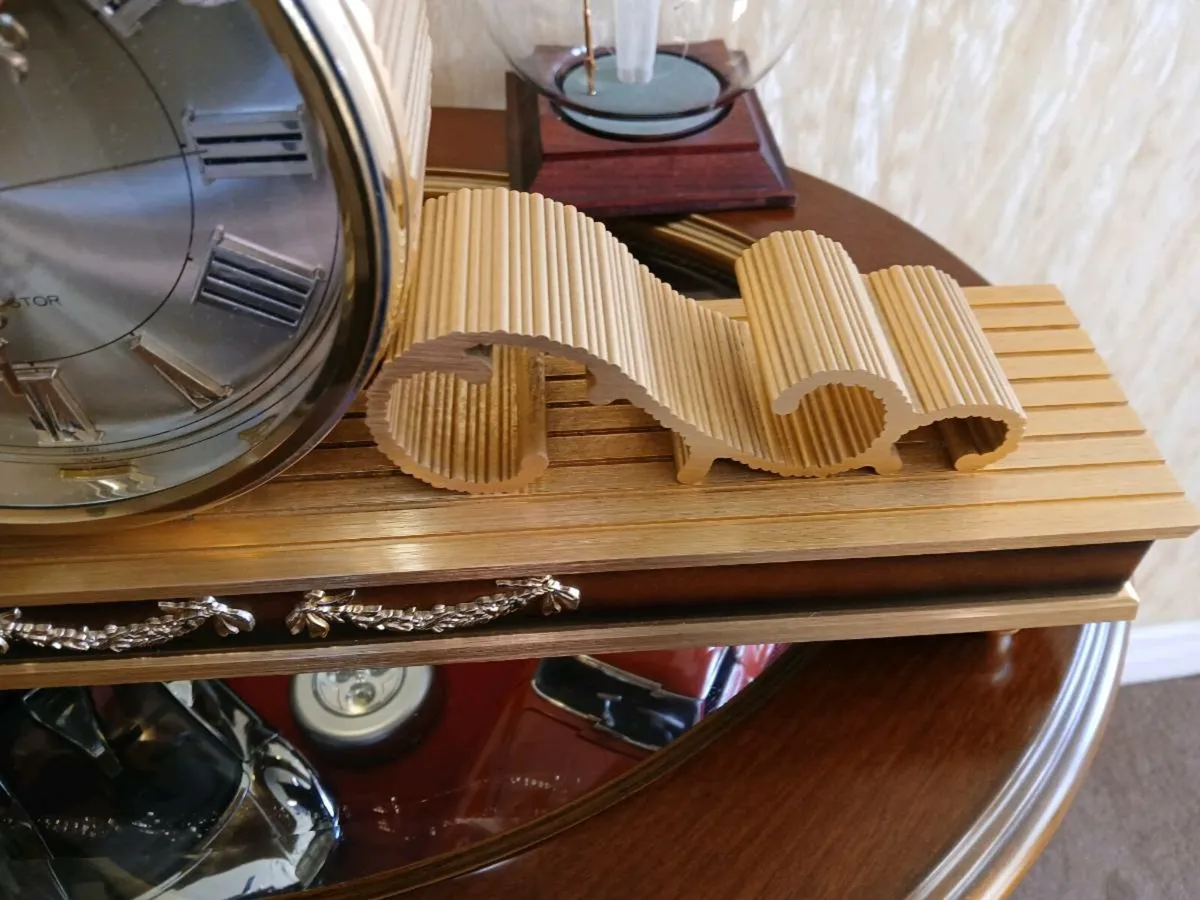 Brass mantel clock. - Image 3